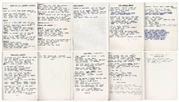 The Who's John Entwistle's Notebook Filled With Over 16 Handwritten Lyrics to His Songs ''Too Late the Hero'', ''Talk Dirty'', ''Love is a Heart Attack'', ''I'm Coming Back'', ''Lovebird'' & Many More